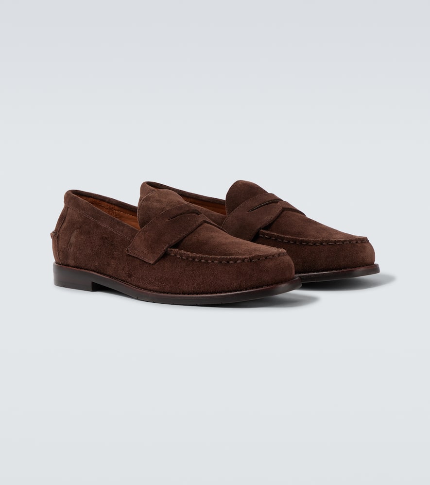 Polo Ralph Lauren Brown Alston Suede Penny Loafers