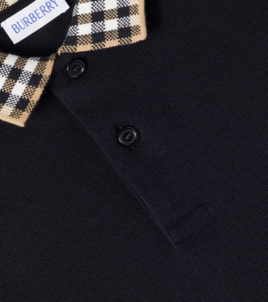  Burberry Kids Burberry Kids Polohemd Burberry check Aus Baumwoll-piqué 