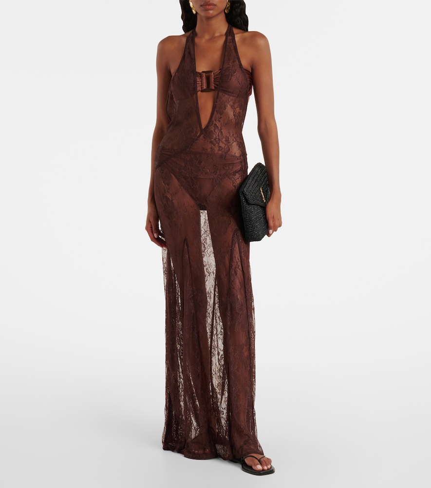  Adriana Degreas Adriana Degreas Maxikleid Aus Spitze 