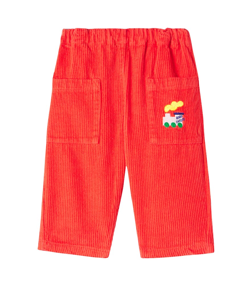 Bobo Choses Bobo Choo Choo Cotton Corduroy Pants In Red