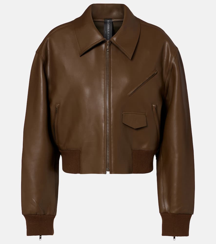 Norma Kamali Cropped Blouson In Black