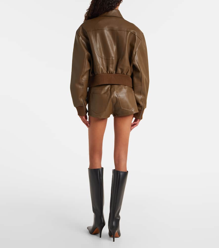 Norma Kamali Cropped Blouson In Black