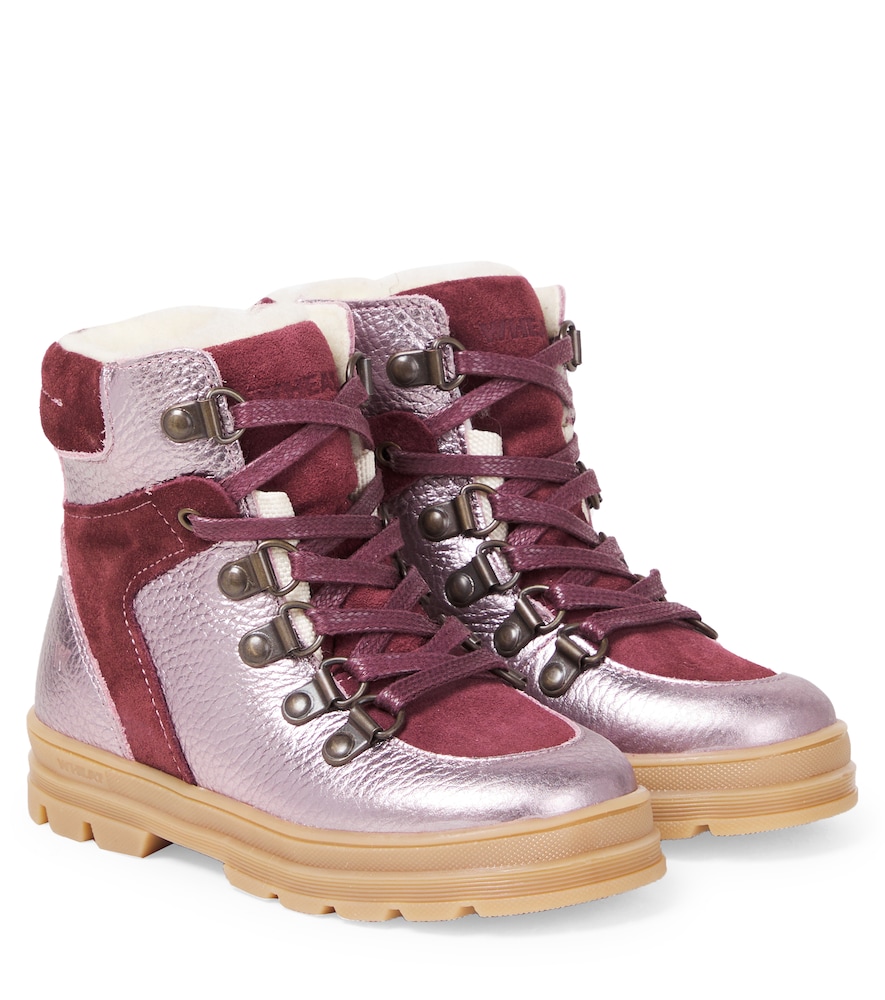 Wheat Stivali Toni in pelle con suede