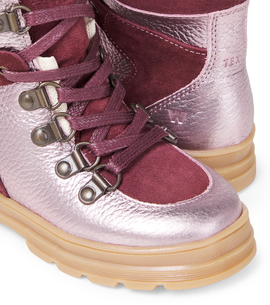  Wheat Wheat Toni Suede-trimmed Leather Boots 