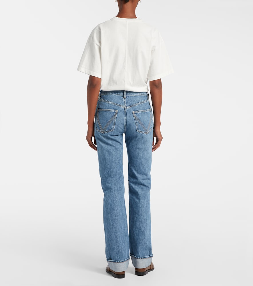 Bottega Veneta High-rise Straight Jeans In Blue