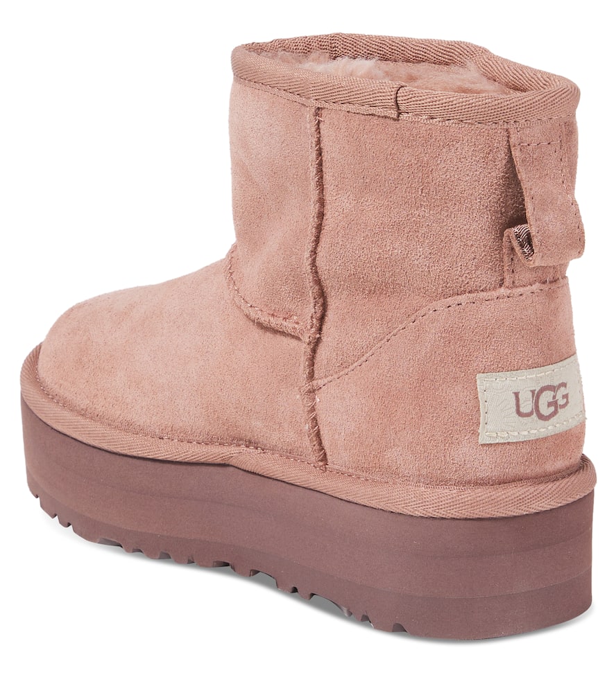 Ugg Classic Mini Suede Platform Boots In Pink