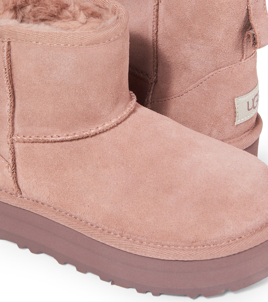 Ugg Classic Mini Suede Platform Boots In Pink