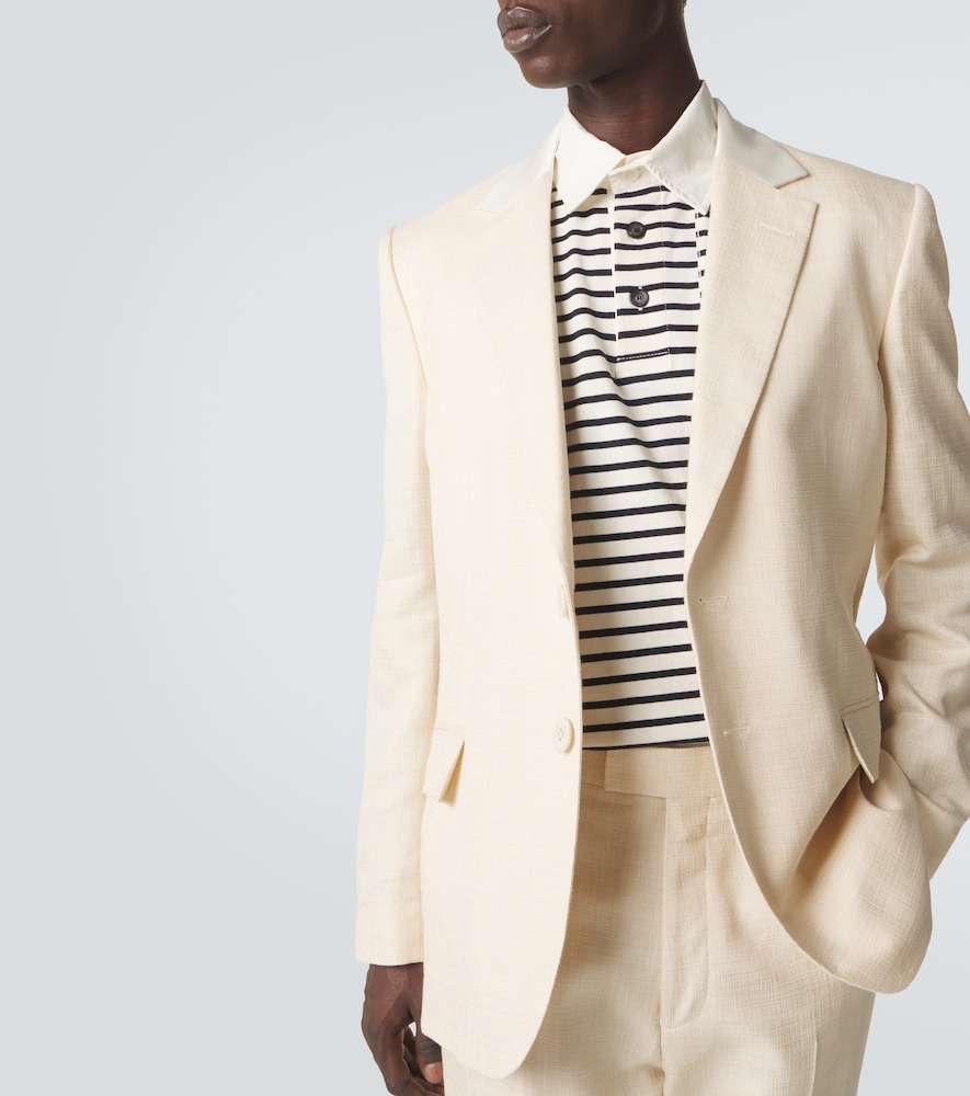  Wales Bonner Wales Bonner Blazer Alto Mit Satin 