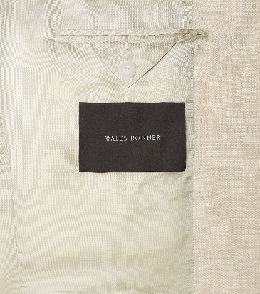  Wales Bonner Wales Bonner Blazer Alto Mit Satin 