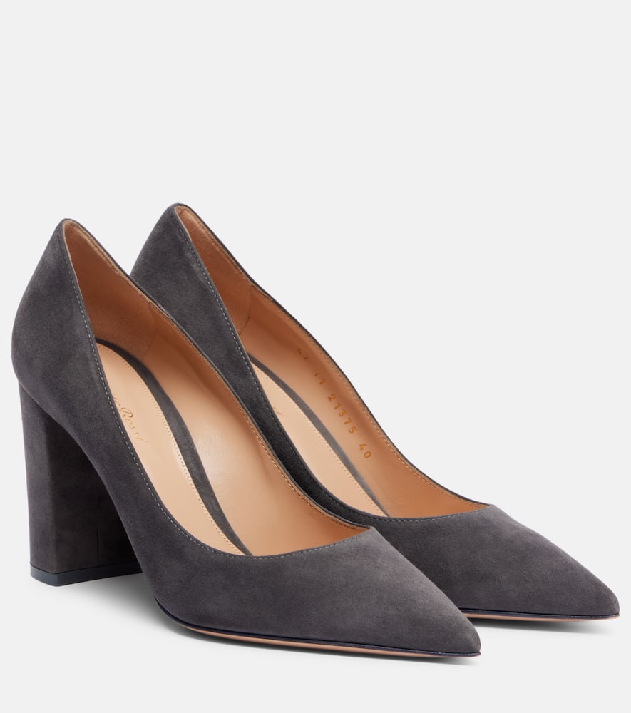 Gianvito Rossi Piper 85 Suede Pumps In Black