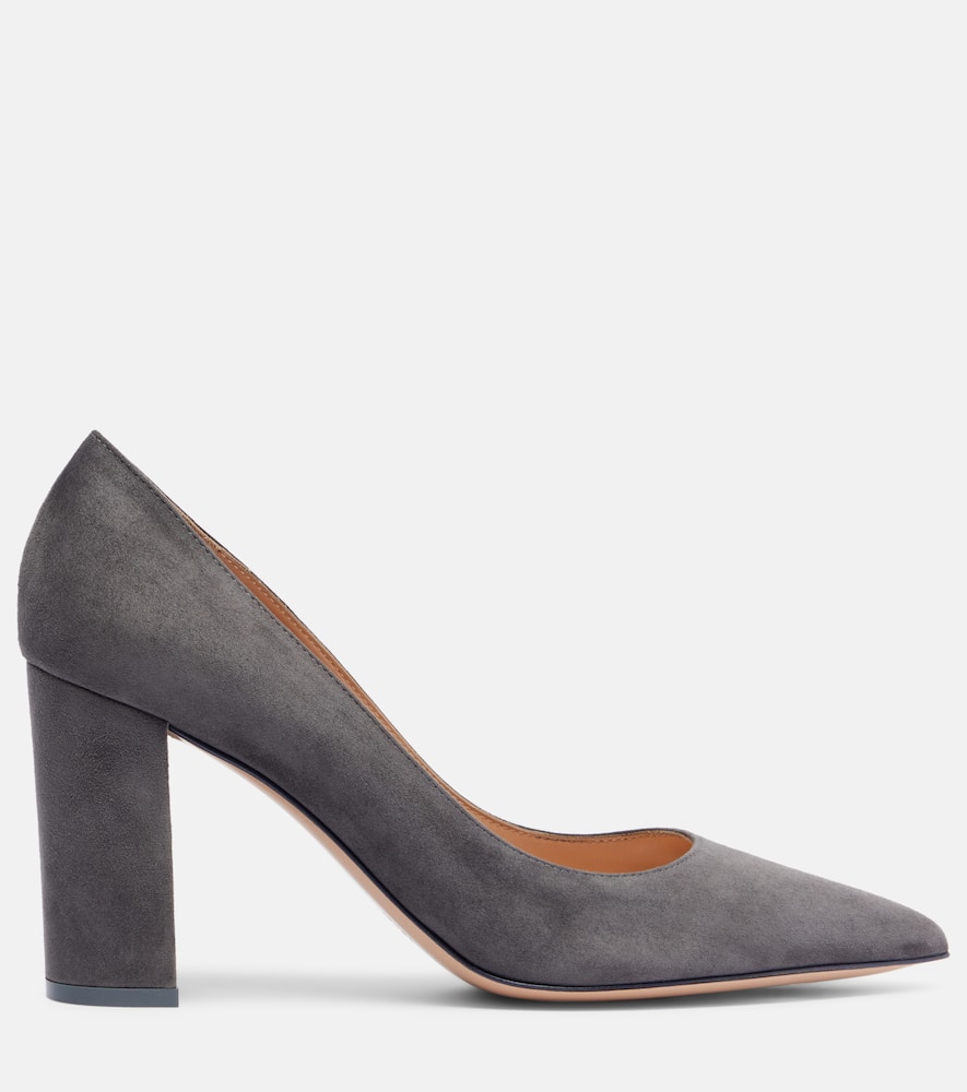 Gianvito Rossi Piper 85 Suede Pumps In Black
