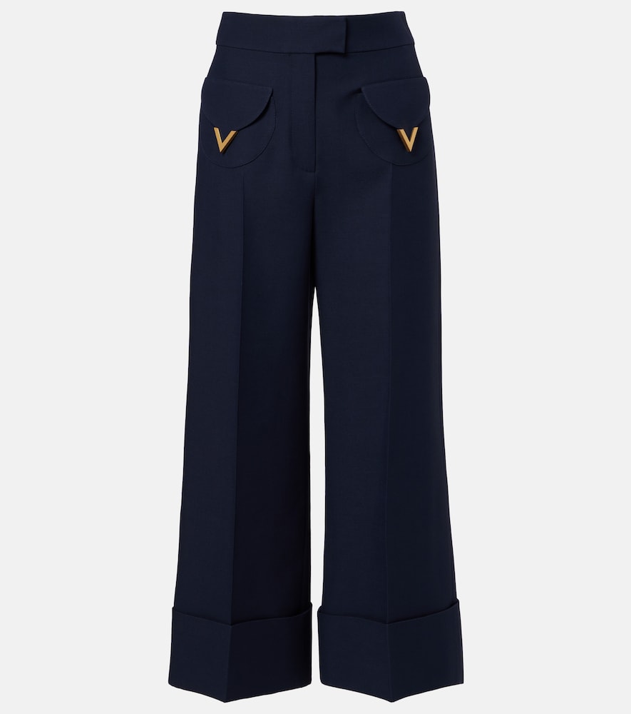 Valentino Crepe Couture VGold wide-leg pants