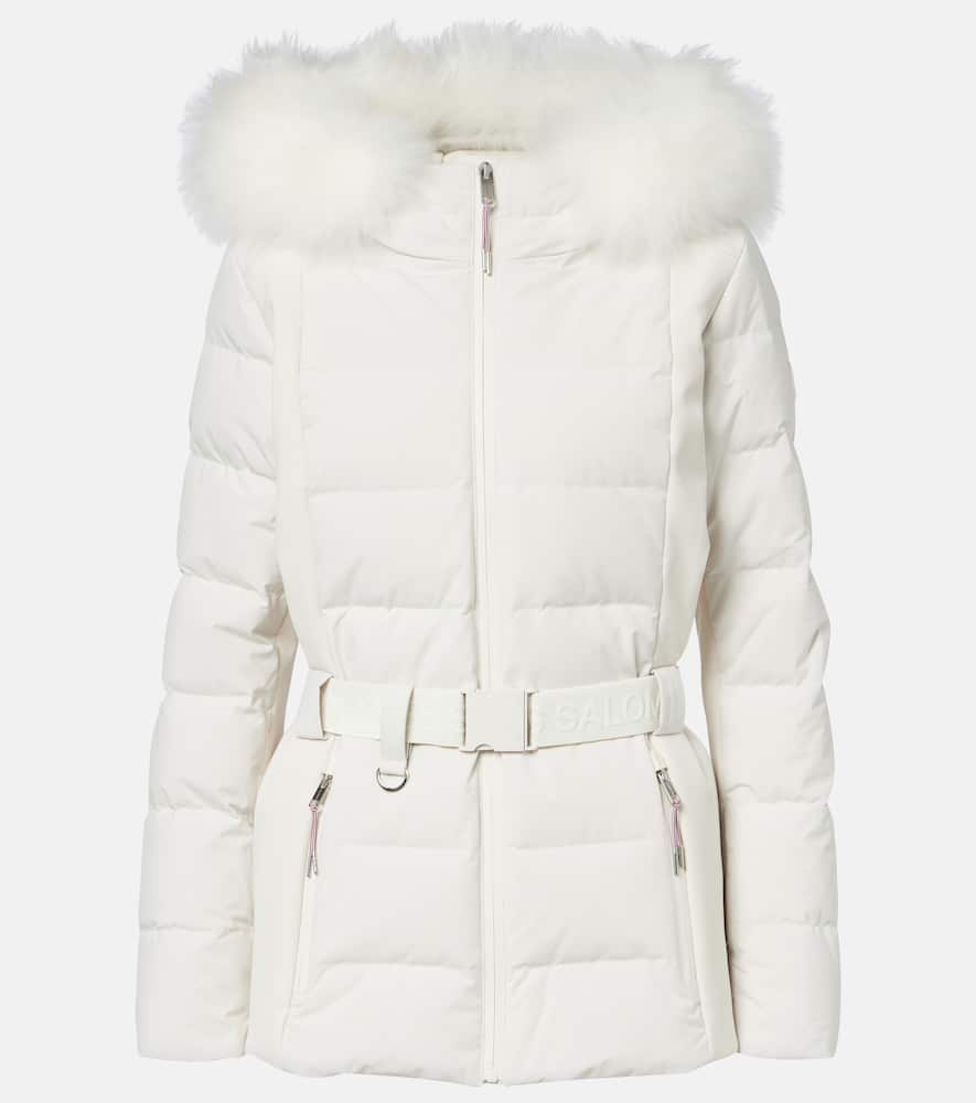 Yves Salomon Doudoune 58cm Down Jacket In White