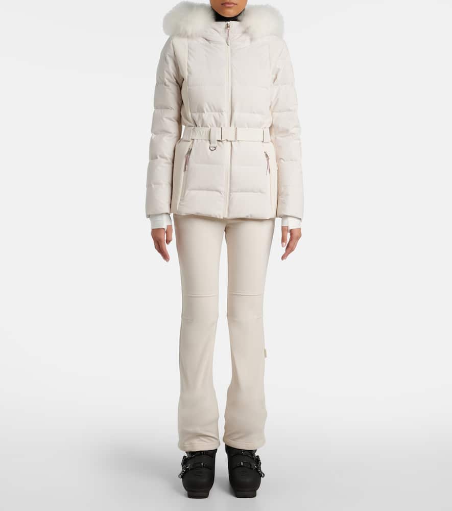 Yves Salomon Doudoune 58cm Down Jacket In White