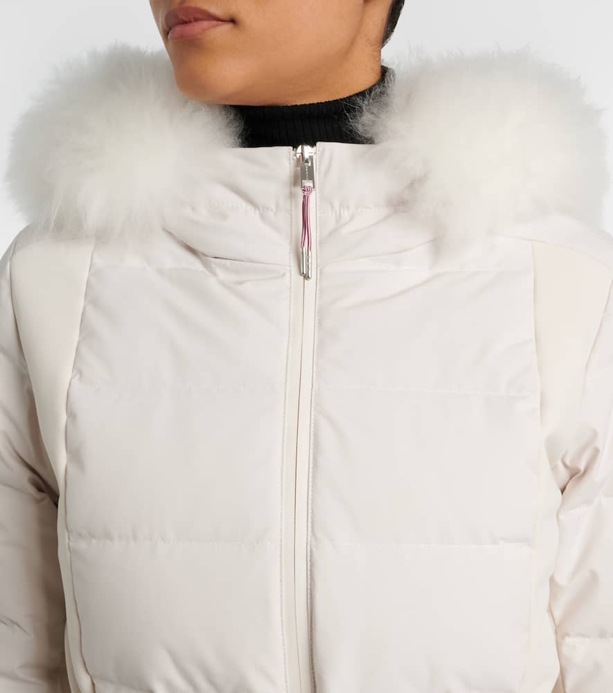 Yves Salomon Doudoune 58cm Down Jacket In White
