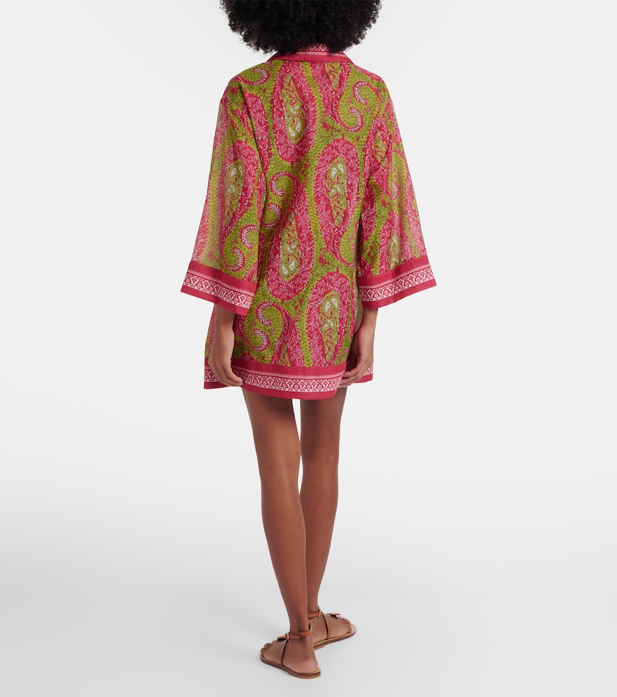  Etro Etro Túnica De Algodón Y Seda Estampada 