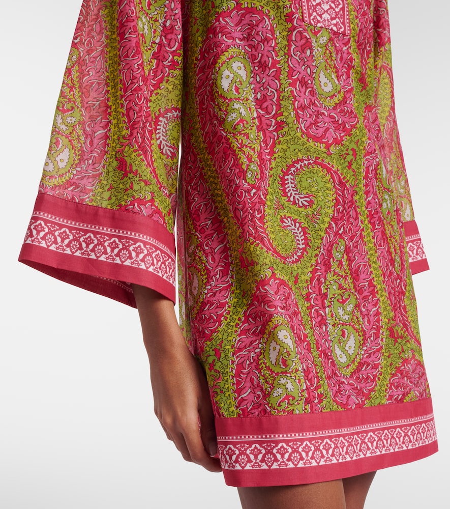  Etro Etro Túnica De Algodón Y Seda Estampada 