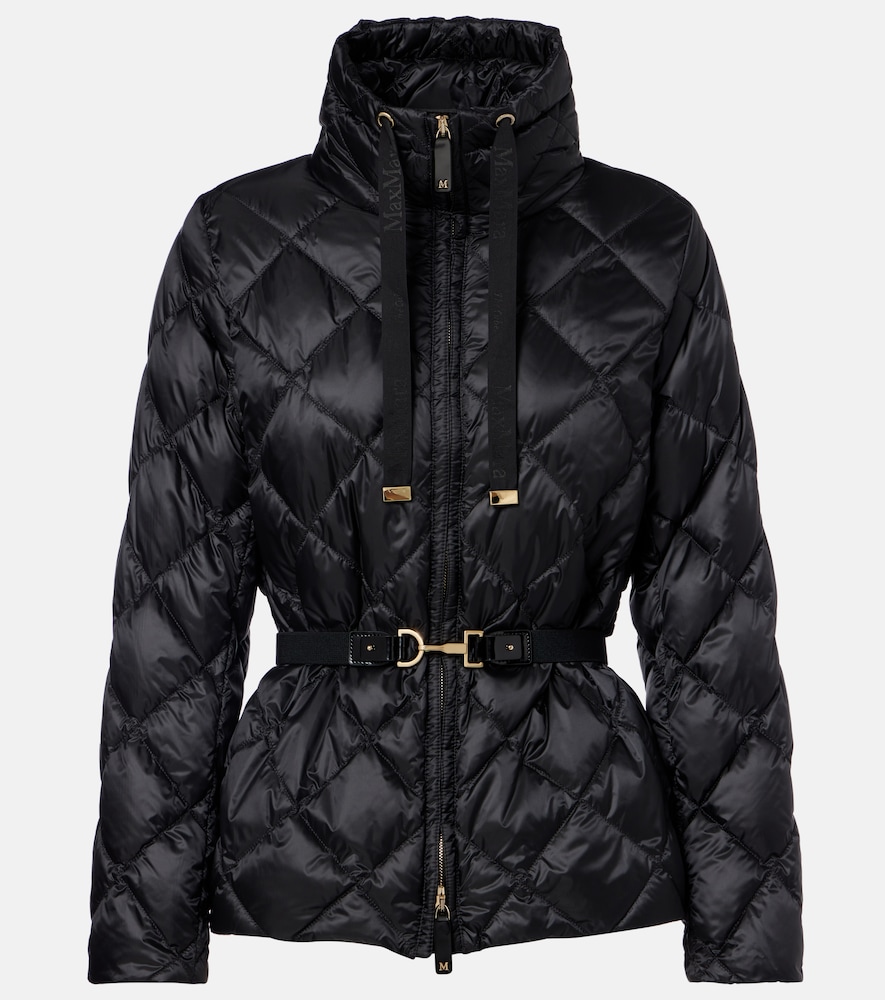 Max Mara Belted quilted down jacket