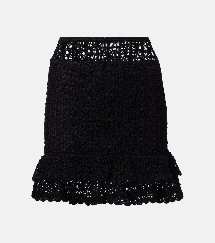 Anna Kosturova Brigette crochet cotton miniskirt
