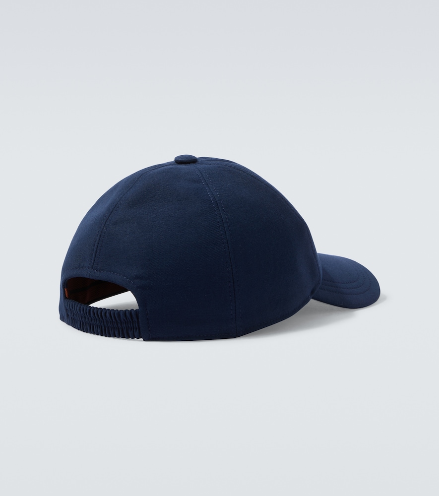  Zegna Zegna Embroidered Cotton Baseball Cap 