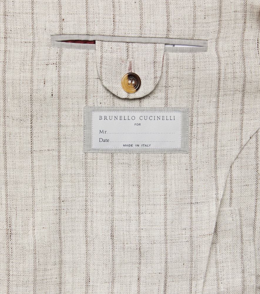  Brunello Cucinelli Brunello Cucinelli Pinstripe Linen Suit 