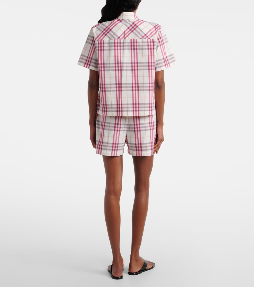  Burberry Burberry Ekd Burberry Check Cotton Shorts 