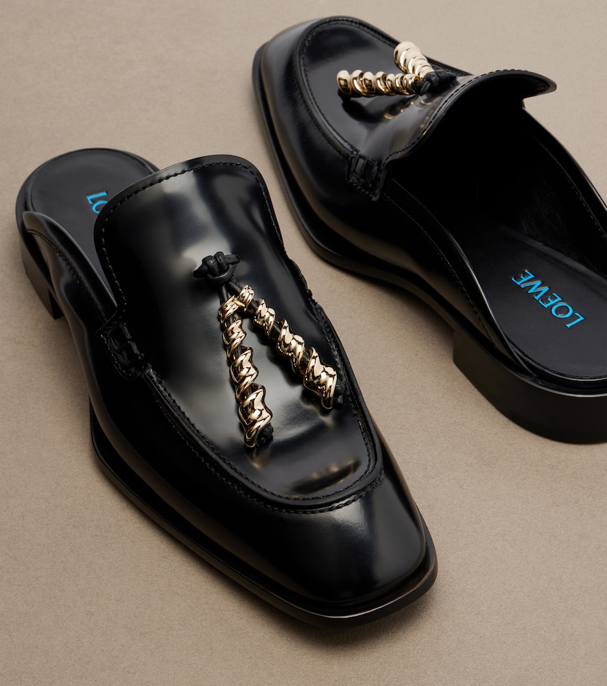  Loewe Loewe Verzierte Slippers Aus Leder 