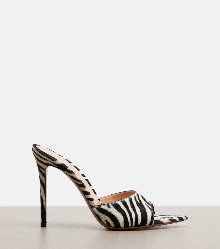 Elle Zebra-Print Mules