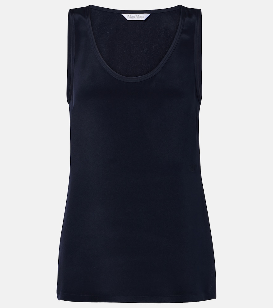 Top in crÃªpe de chine di seta