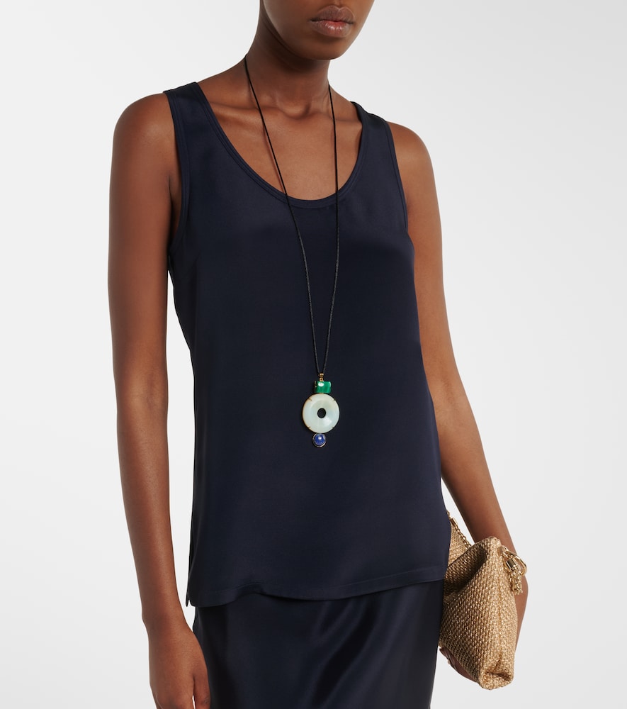 Max Mara Silk crêpe de chine tank top
