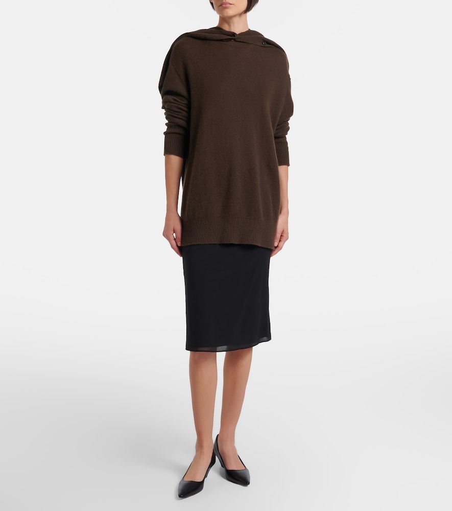  The Row The Row Ivera Silk-blend Chiffon Slip Skirt 
