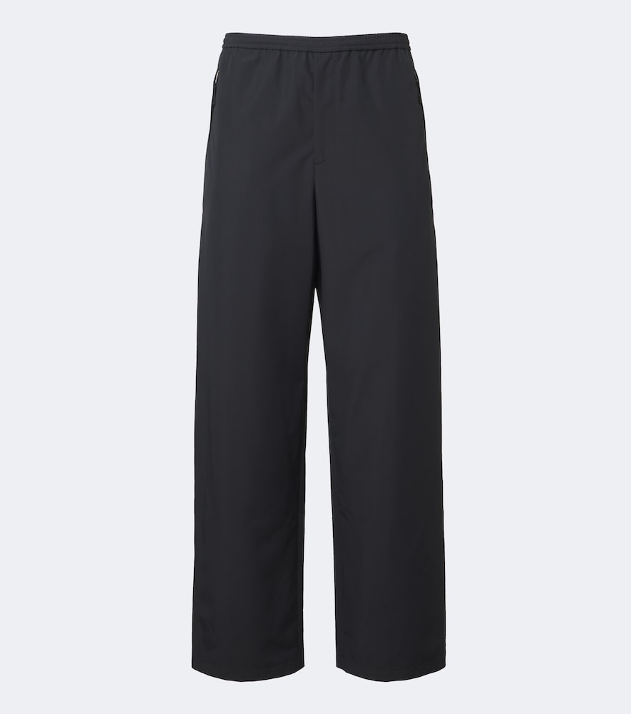 Jil Sander Technical Wide-leg Pants In Black