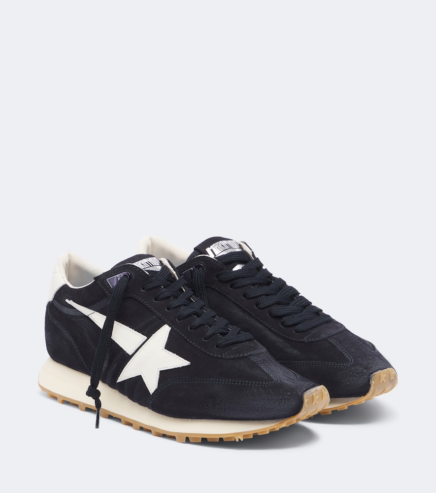 Sneakers Running Marathon aus Veloursleder