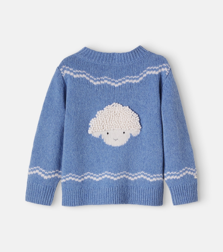 Bestickter Pullover Selwyn aus Wolle