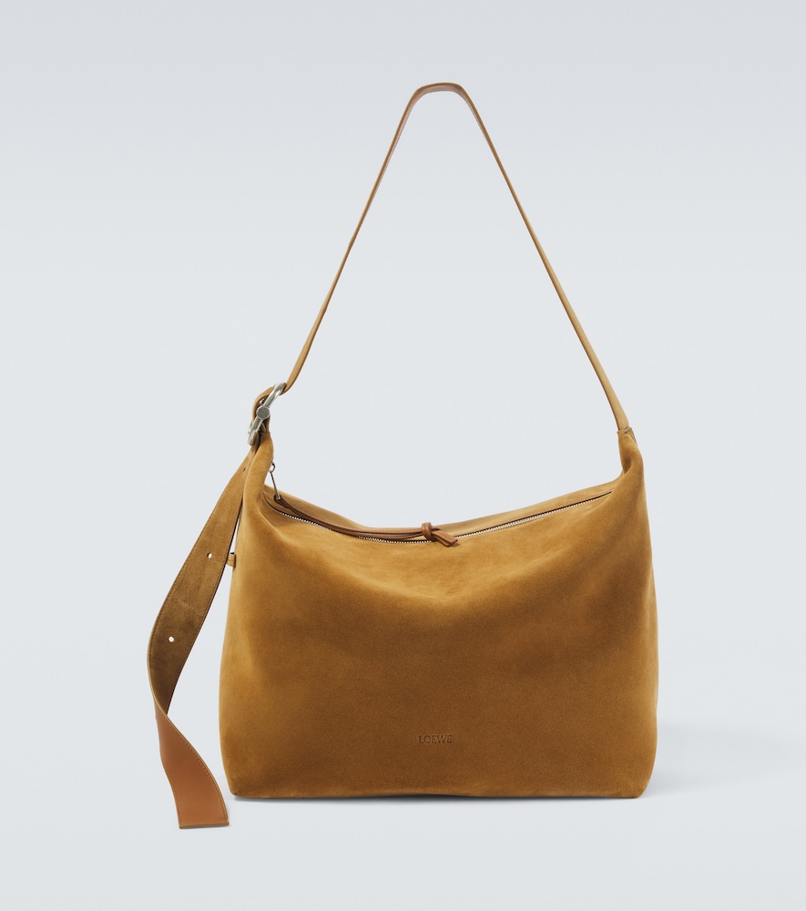 Borsa a spalla Loop Large in suede
