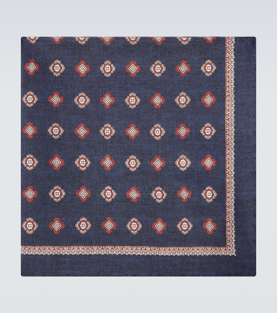 Fazzoletto da taschino in seta jacquard
