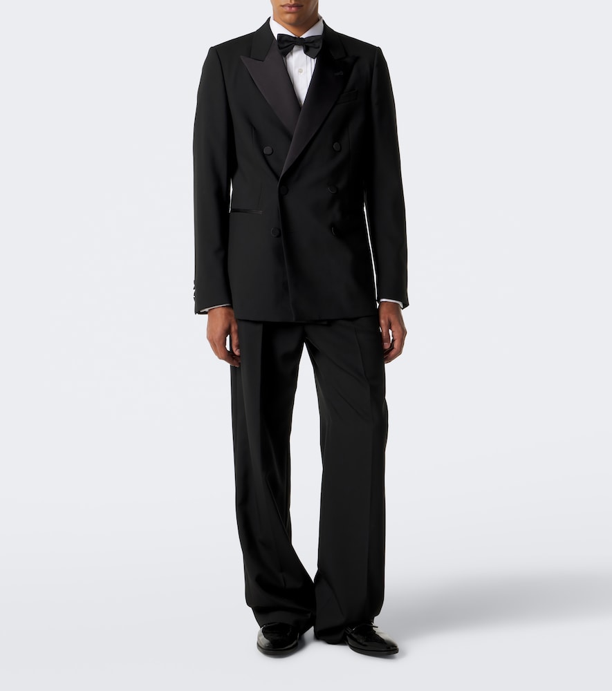 Double-Breasted Wool And Silk-Blend Blazer