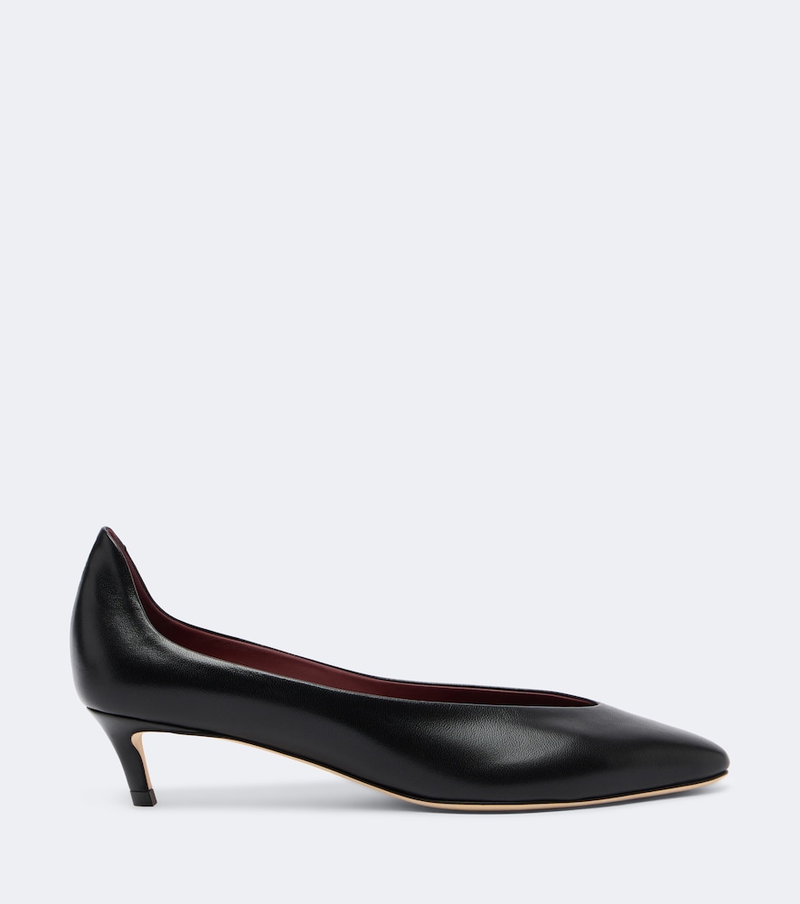 Embellished Leather Pumps