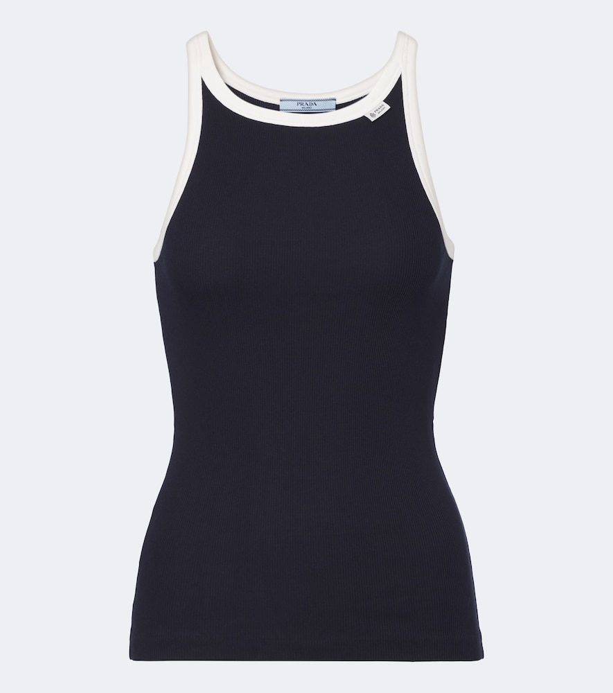 Top in cotone a coste