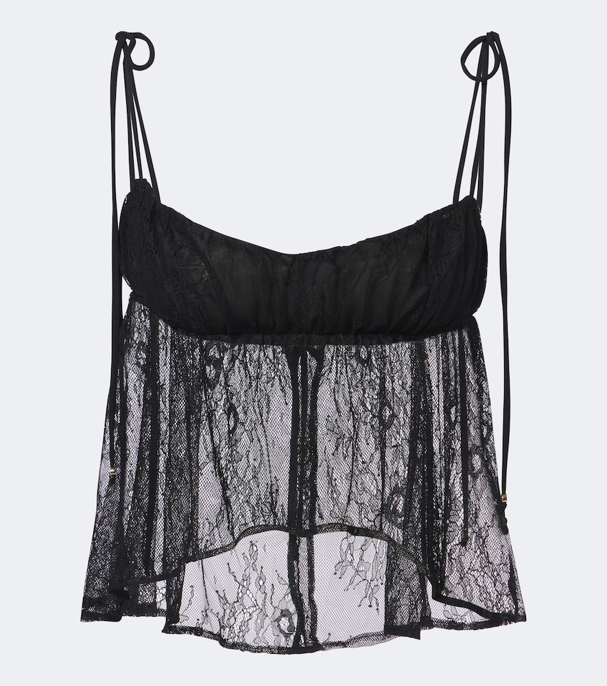 Bananhot Kendall Lace Top In Black