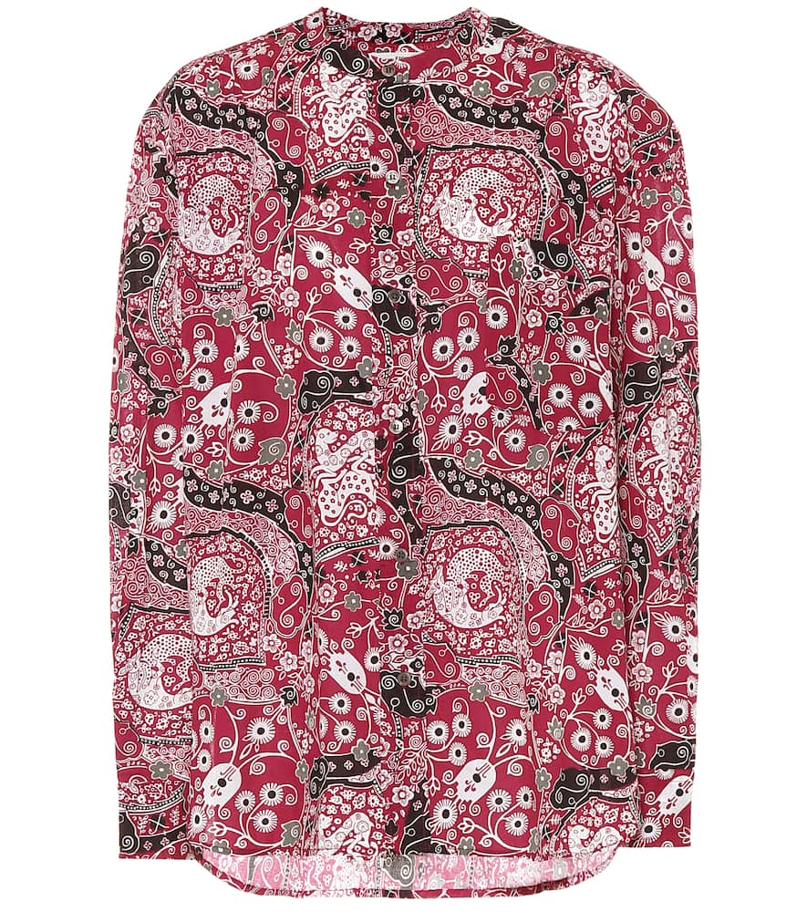 Isabel Marant Étoile Mexika Cotton Blouse In Pink