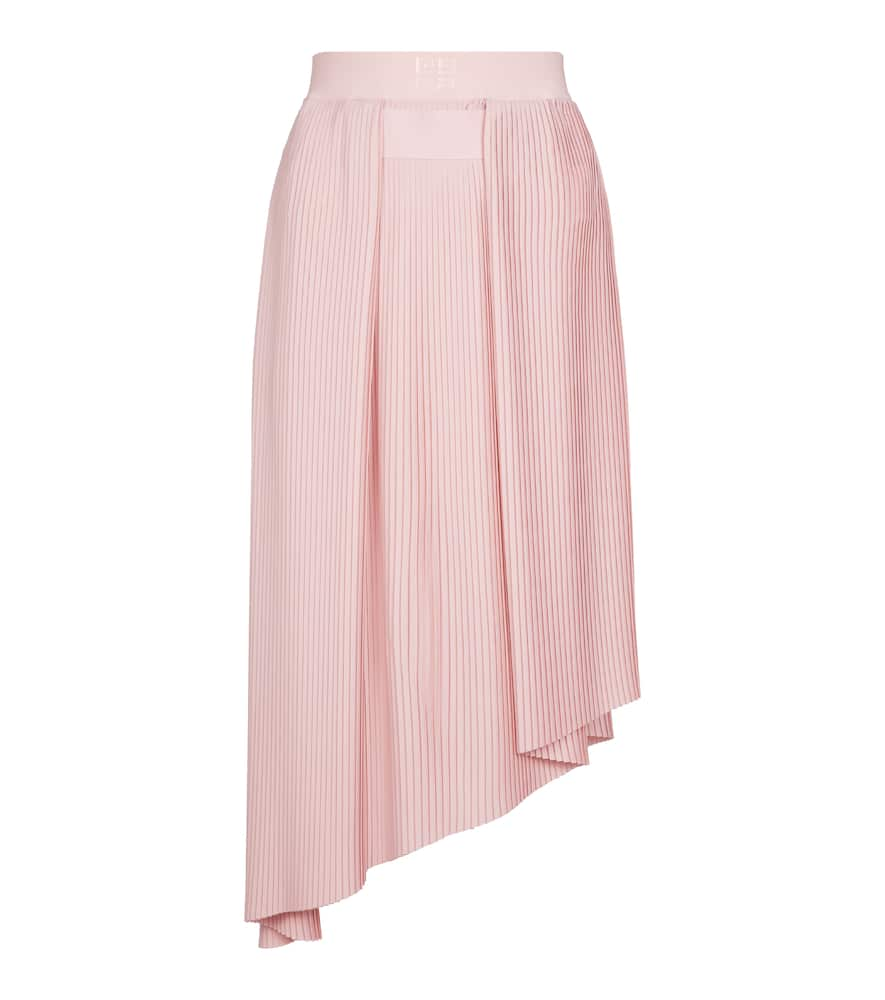 GIVENCHY PLEATED CRÊPE DE CHINE MIDI SKIRT,P00573189