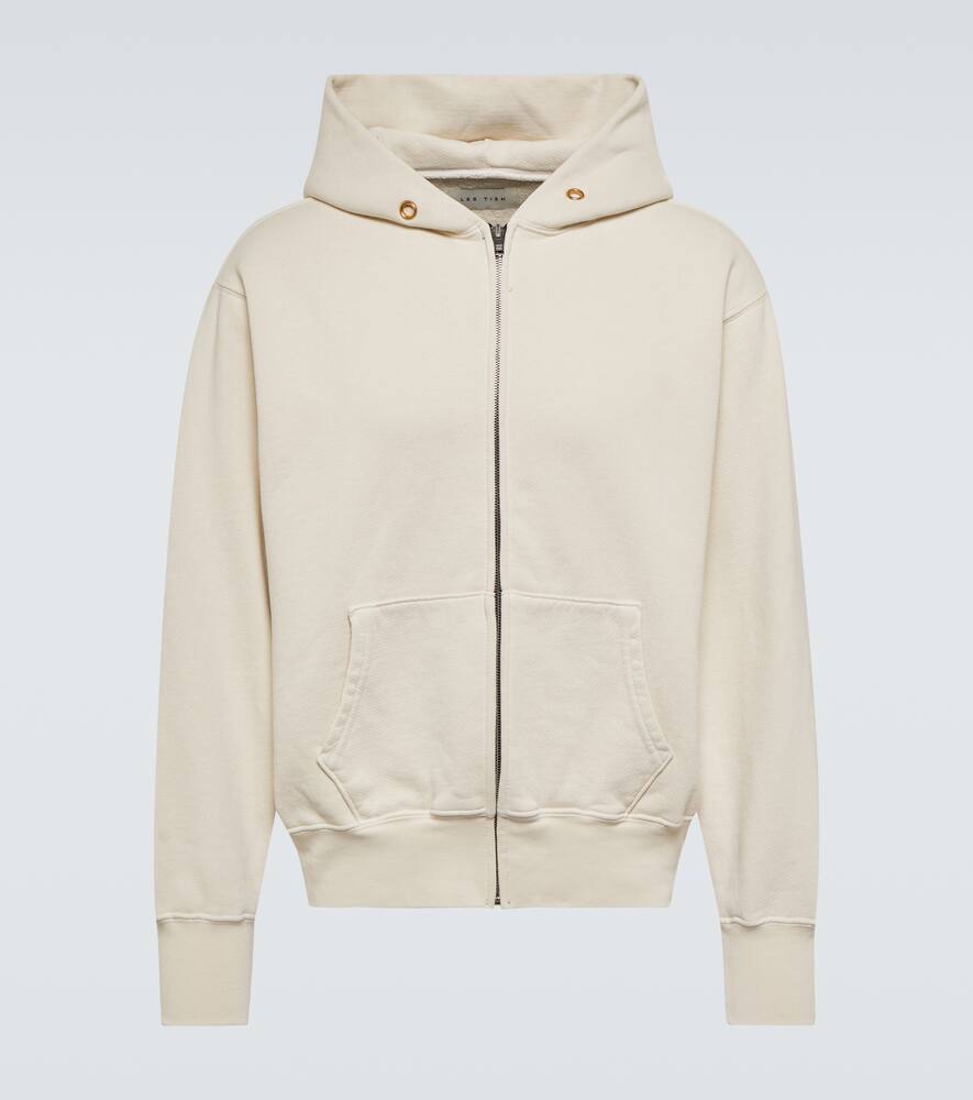 Les Tien Zipped cotton hoodie