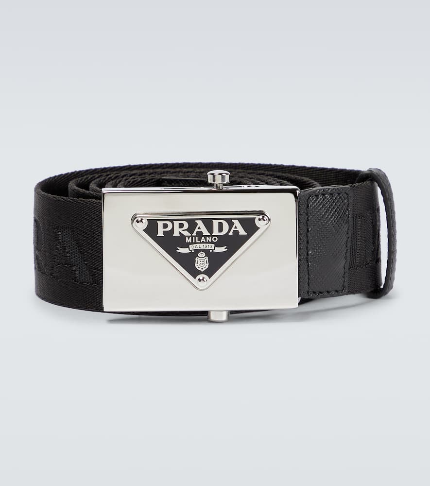 Technical fabric logo belt