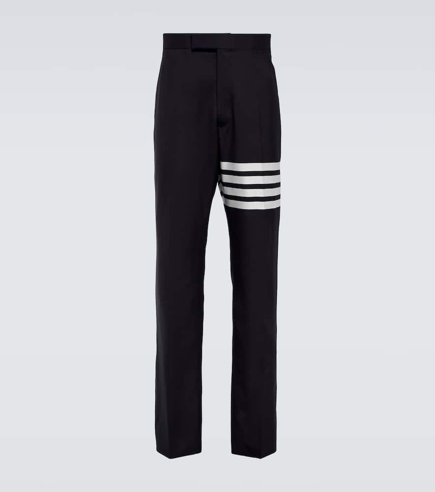 THOM BROWNE 4-BAR WOOL SLIM PANTS