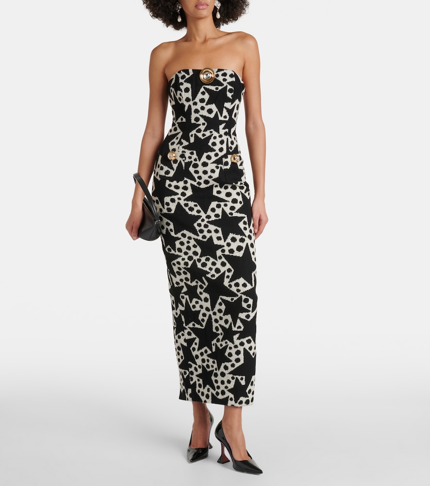  Area Area Verziertes Maxikleid Aus Jacquard 