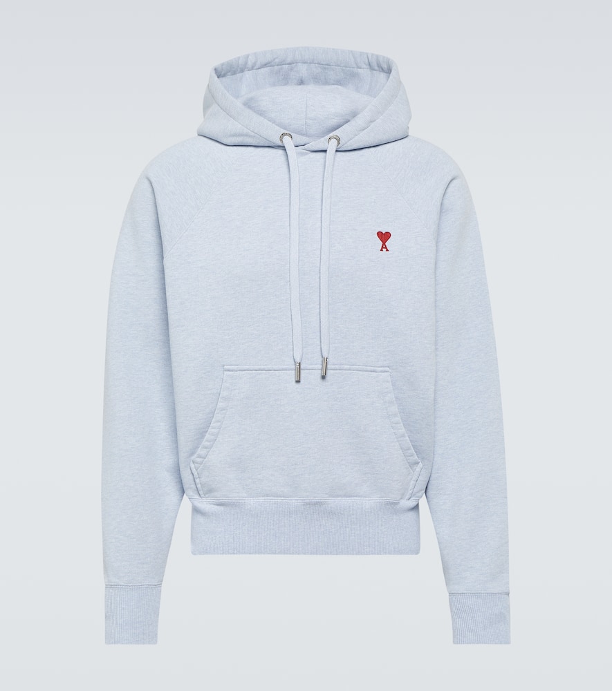 Ami Paris Ami De Caur cotton jersey hoodie