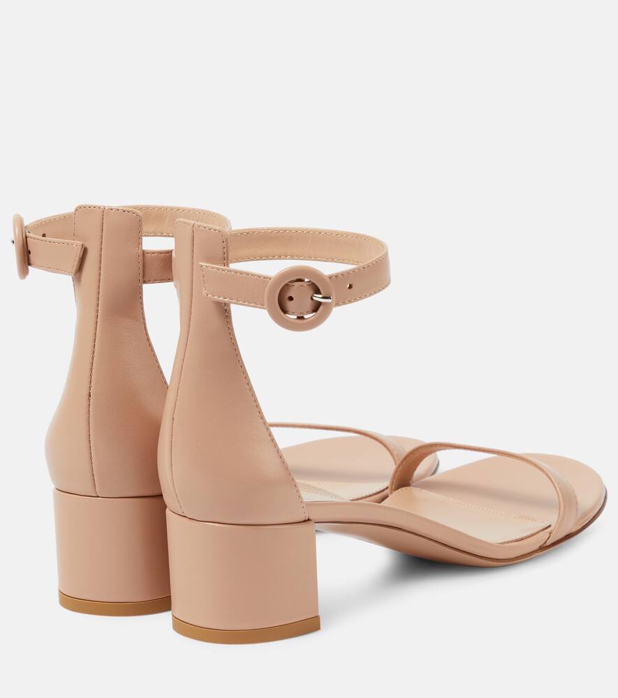 Gianvito Rossi Gaeta 45 Leather Sandals In Pink