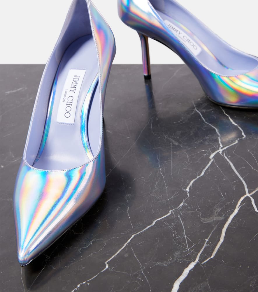 Jimmy Choo Love 85 Leather Pumps In Blue