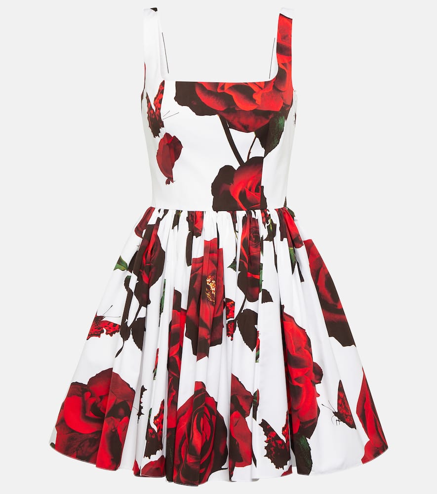 Alexander Mcqueen Alexander Mc Queen "tudor Rose" Dress In Multicoloured